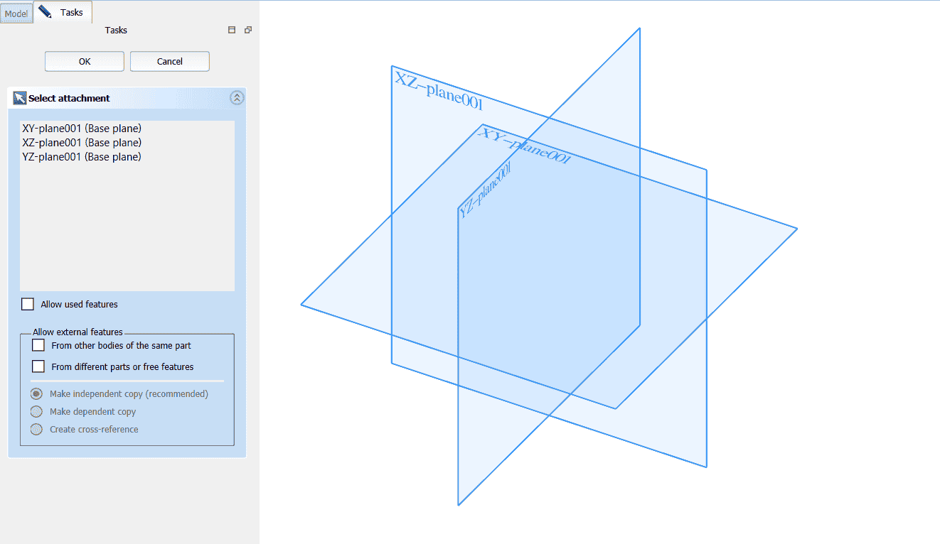 choose x-y plane.